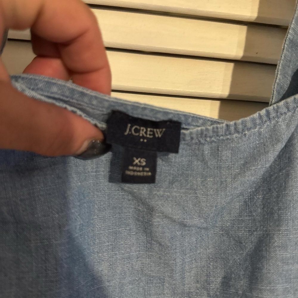 J. Crew Sky Blue Denim Blouse